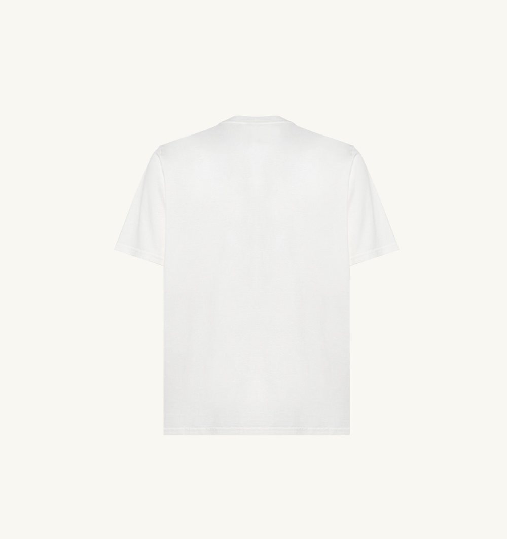 Autry T-shirt Cotton Jersey Top Uomo Bianche | 02354-PNVR