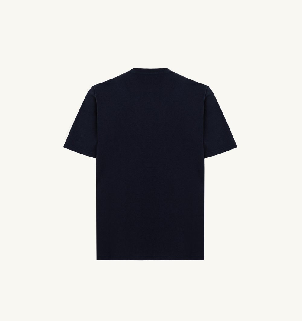 Autry T-shirt Cotton Jersey Top Uomo Blu | 16823-HSIX